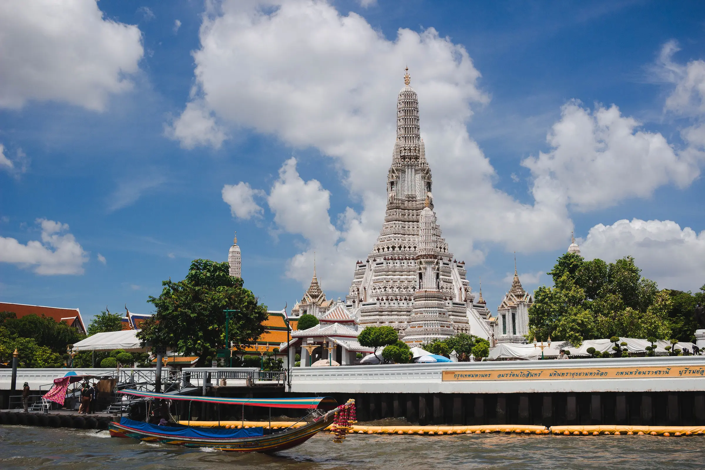 Wat Arun temple beside the Chao Phraya River in Bangkok, the first stop on a Thailand itinerary